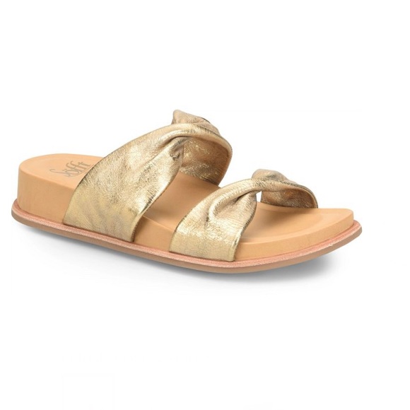 Sofft Shoes - Sofft Ainsworth Slide Sandal Gold Size 7.5